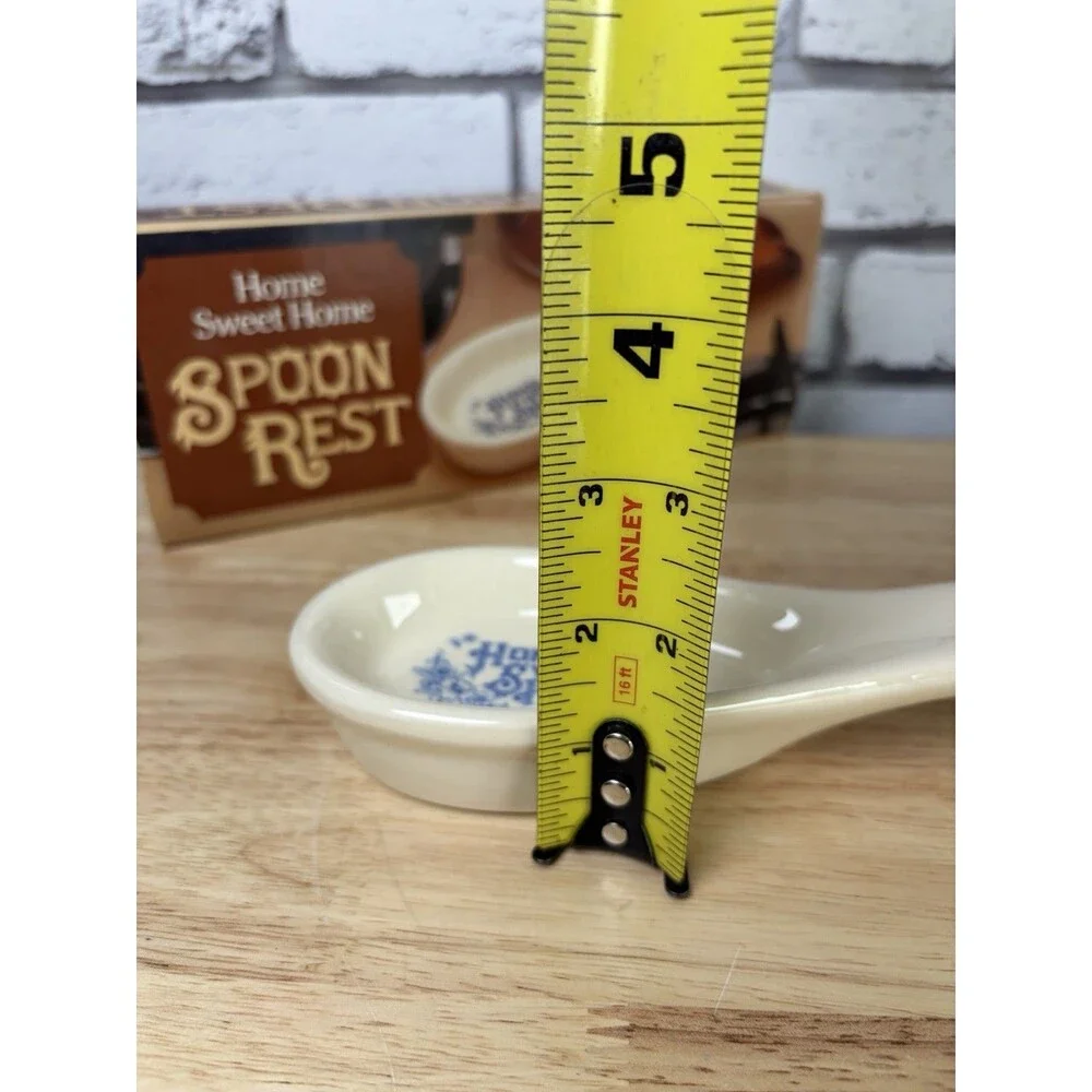 Ceramic Home Sweet Home Spoon Rest Cottagecore New In Box 9”